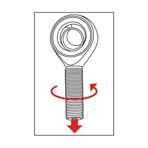 COSL10 ロッドエンド無給油式オネジ