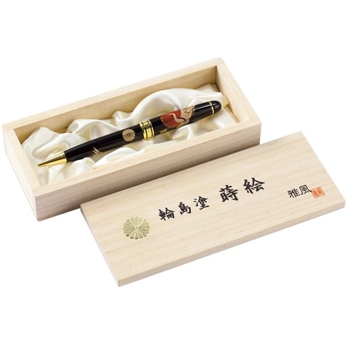 輪島塗 蒔絵 雅風 鶴 ボールペン AX