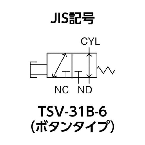 TSV31B6 3方向小型切替バルブ