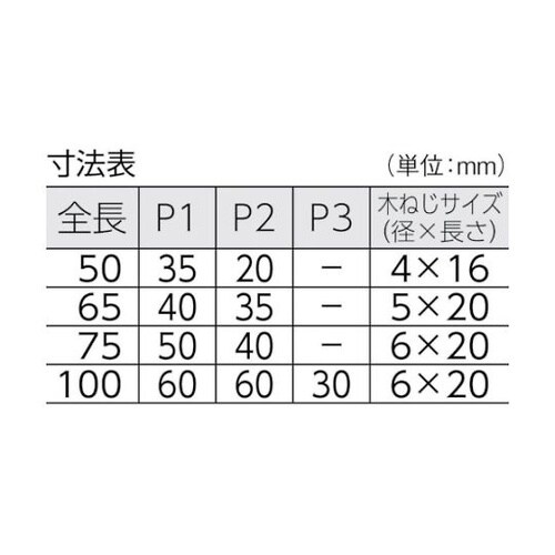 TLS50F ステンレス製重量平型蝶番