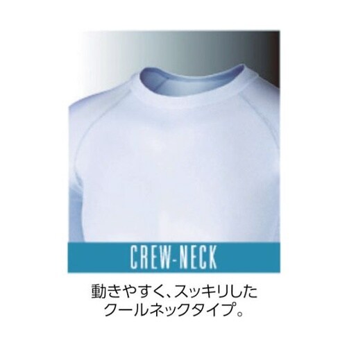 JW628BK3L半袖ネックシャツ黒3L