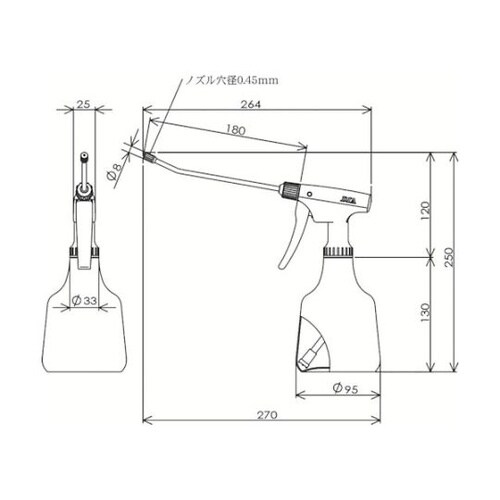 スプレー容器 ダイヤスプレー ロングピス
