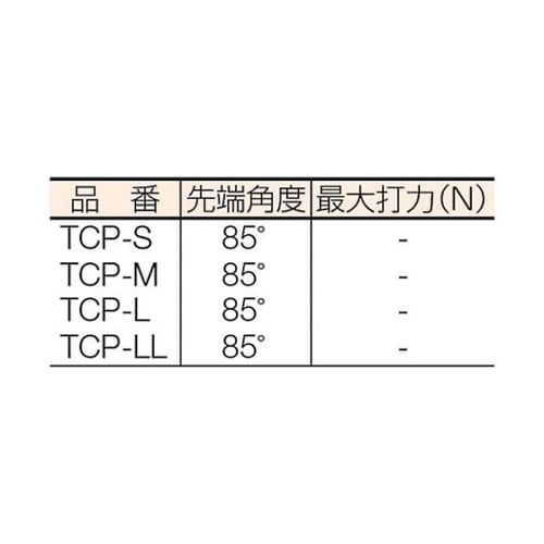 TCPL 超硬チップ付センターポンチ