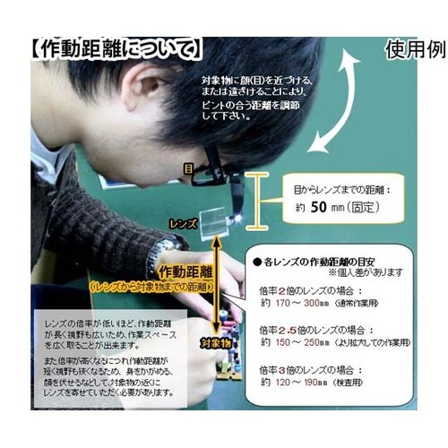 双眼メガネルーペ セット箱入 2倍・2.