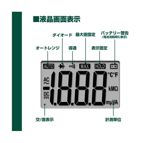 デジタルマルチテスター M−02FB