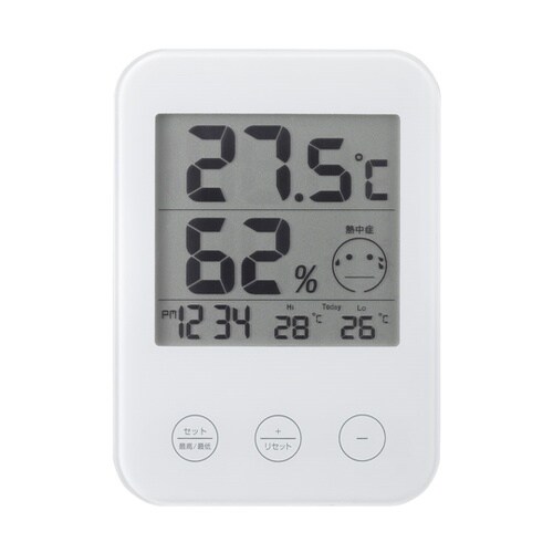 熱中症・インフルエンザ警報付きデジタル温