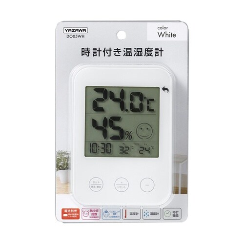 熱中症・インフルエンザ警報付きデジタル温