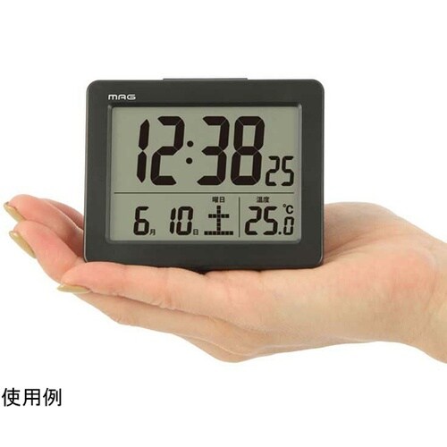 MAGデジタル目覚まし時計 ブリム ブラ