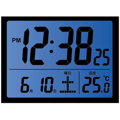 MAGデジタル目覚まし時計 ブリム ブラ