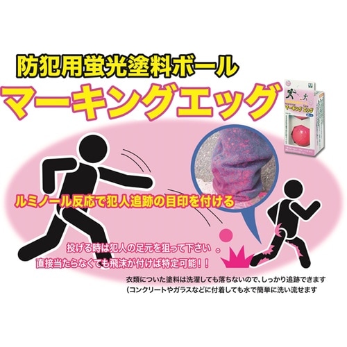 防犯カラーボール マーキングエッグ SS