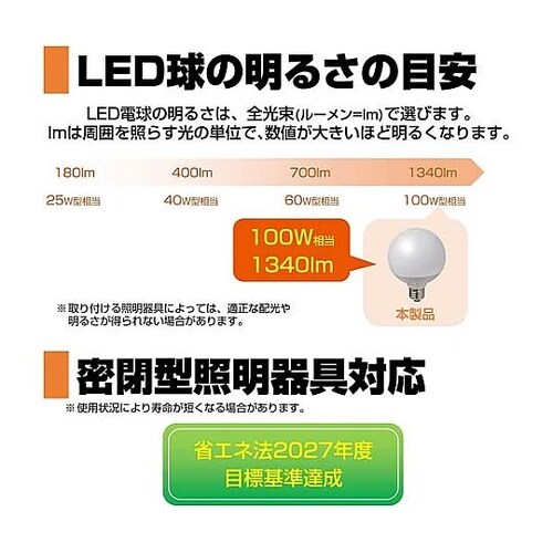 AC100V/ 13W/E26 LED電