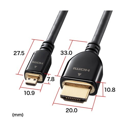イーサネット対応ハイスピードHDMIマイ