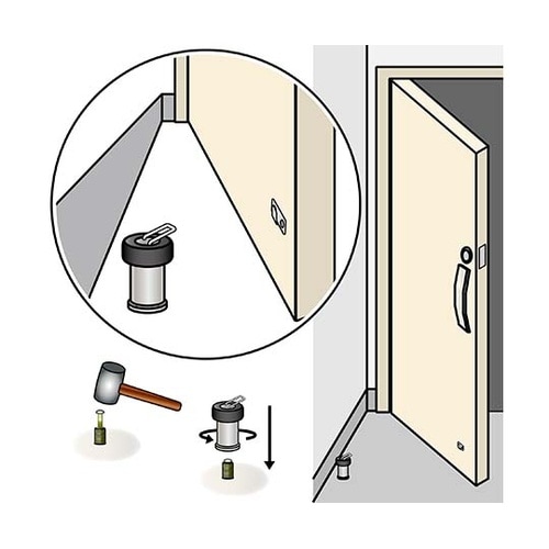 ミニラ戸当りアンカー 60mm ステン