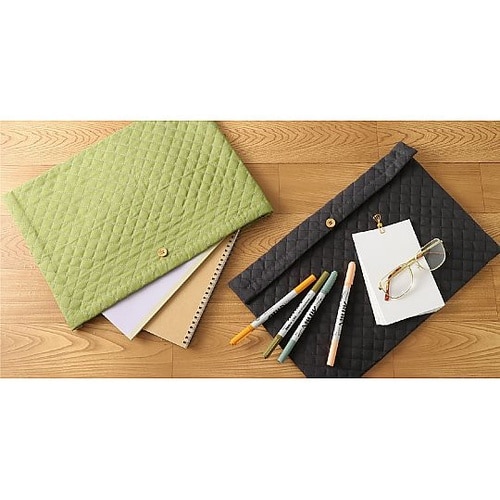 基礎縫いクッションケース チャコールグレ