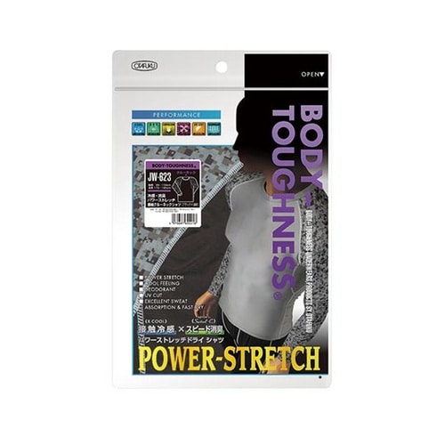 JW−623 クルーネック 黒×迷彩 S