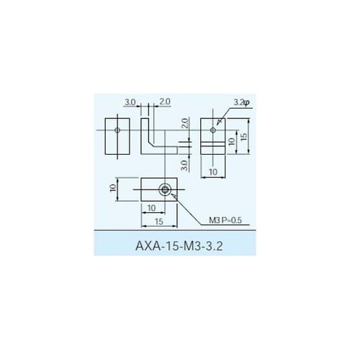 プリント基板取付ブラケット ネジ穴M3&