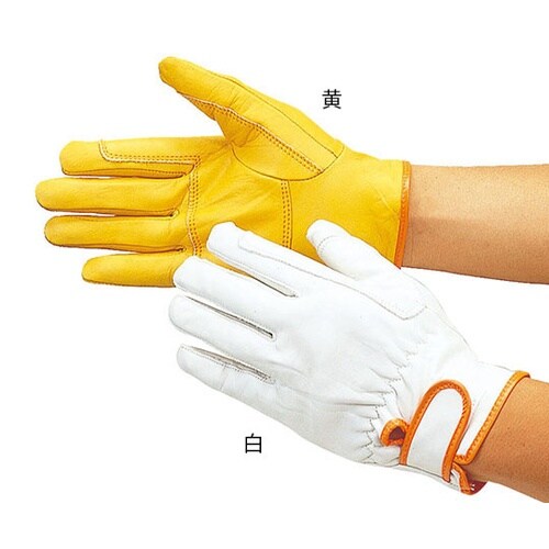 #424 高級牛革強化当革付 マジック白