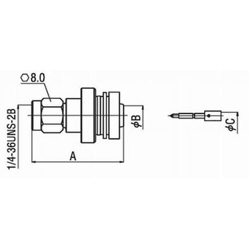 SMAP−5FSWSMAコネクタープラグ