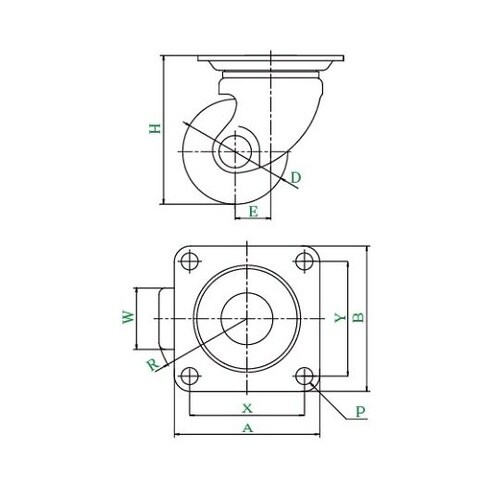 HG−75GNB HG型 自在車75mm