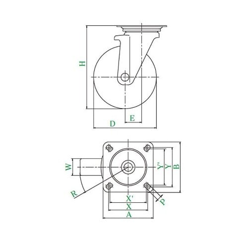 PMS−150UWB 自在車150mm