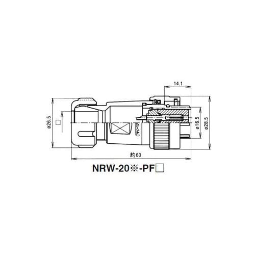 NRW204PF8 NRWプラグ 防水型