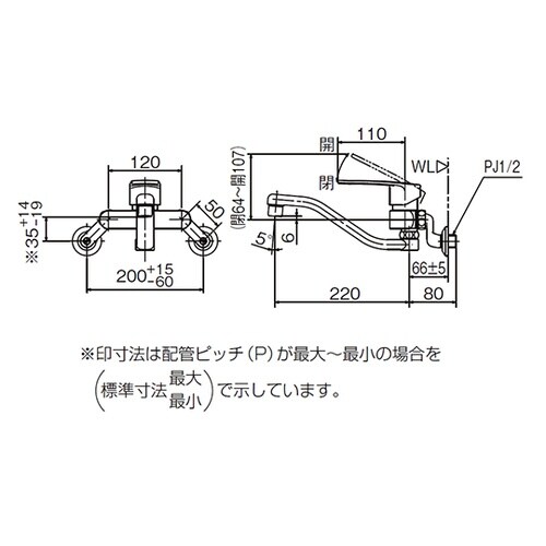 RSF−863Yシングルレバー混合栓