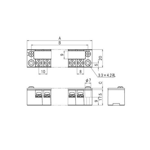 ML−1−6P 中継用ネジ式端子台