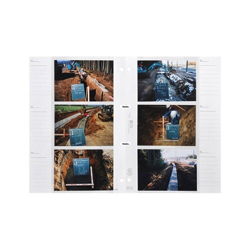 A−L6WR 4穴L判6枚用 替台紙