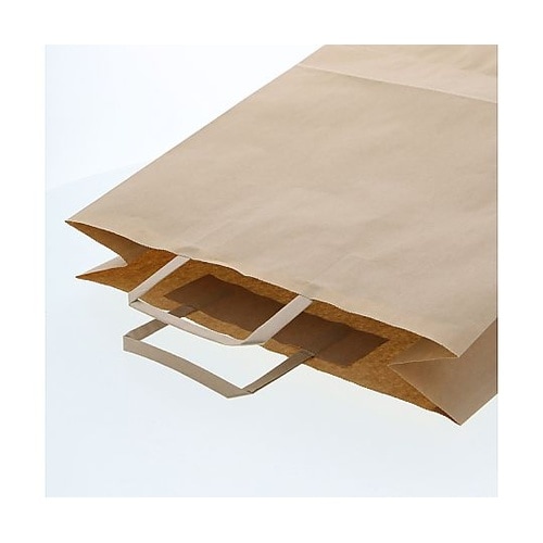 003262501手提げ紙袋平手未晒無地