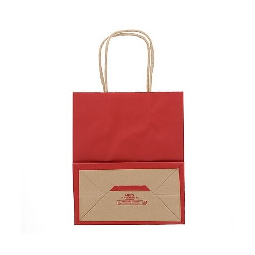 003266300 手提げ紙袋未晒赤C