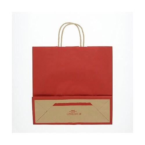 003251203 手提げ紙袋未晒赤C