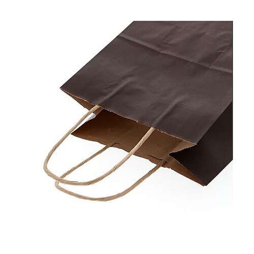 003266303 手提げ紙袋未晒焦茶C