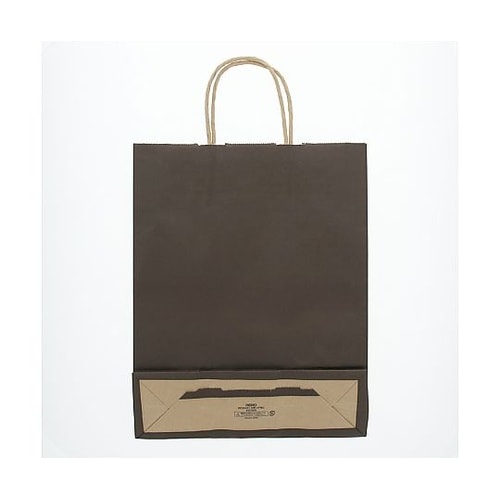 003276806 手提げ紙袋未晒焦茶C