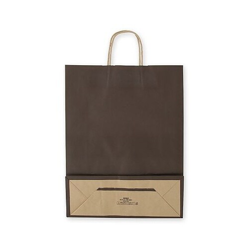 003201406 手提げ紙袋未晒焦茶C