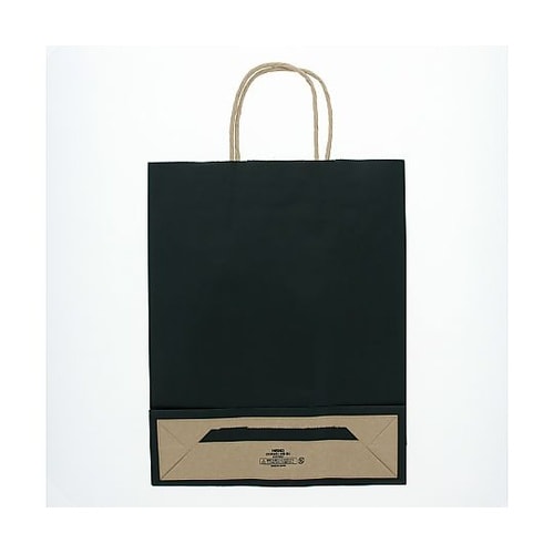 003276807 手提げ紙袋未晒黒C