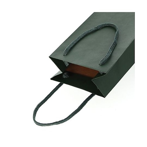 005340101 手提げ紙袋ワインL緑