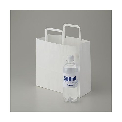 003267300手提げ紙袋平手晒白無地