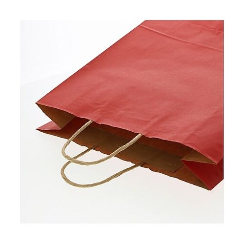 003201403 手提げ紙袋未晒赤C