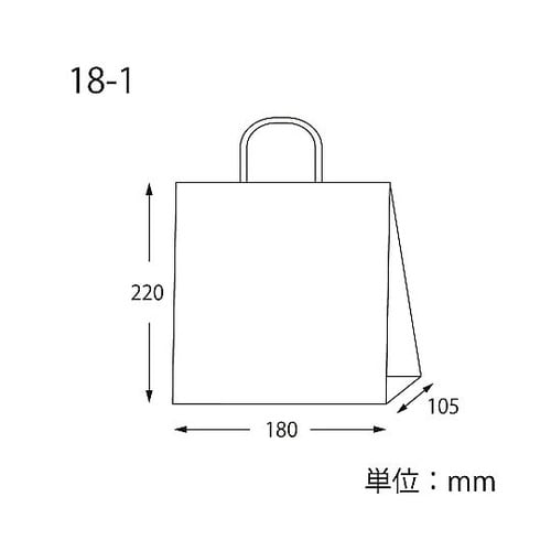 003271111 手提げ紙袋 晒白無地