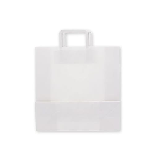 003262520手提げ紙袋平手晒白無地