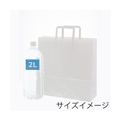 003262520手提げ紙袋平手晒白無地