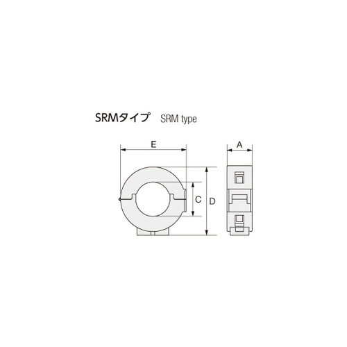 分割フェライトコア 1セット(25個入)