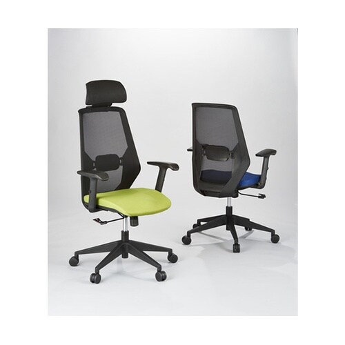 MCHABKメッシュハイバックチェア肘付