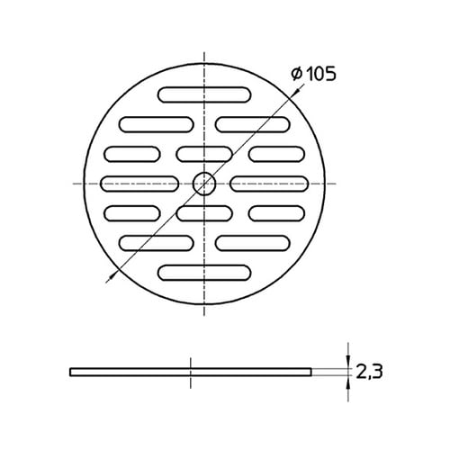 H40F−105 排水用皿直径105mm