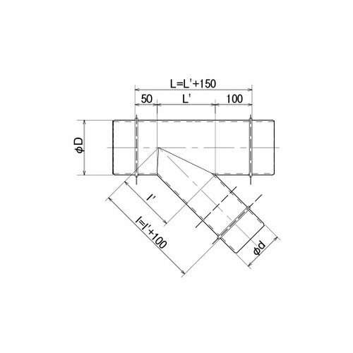 100−100 スパイラル Y管