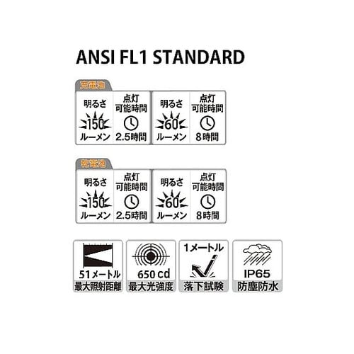 B73R LEDライト充電池乾電池兼用