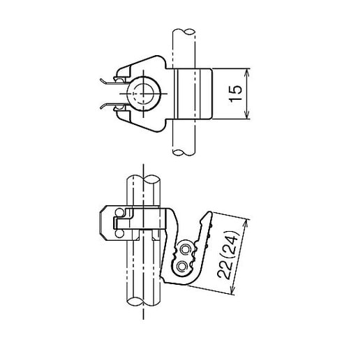 FVラック ケーブル支持具 1セット(1