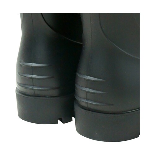 PVCフード付安全長靴 先芯入 ブラック