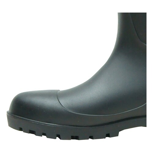 PVCフード付安全長靴 先芯入 ブラック