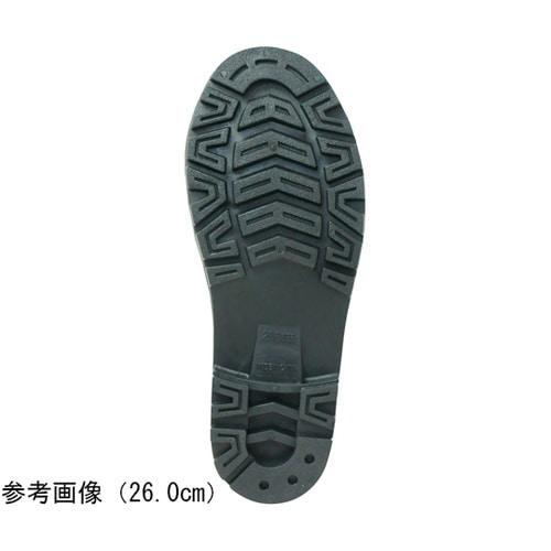 PVCフード付安全長靴 先芯入 ブラック